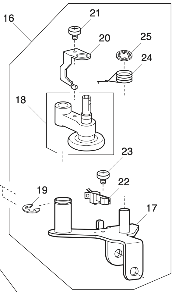 808615002 Bobbin winder (unit)