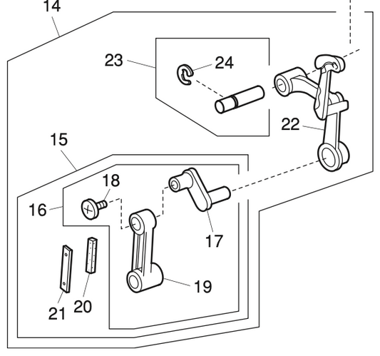 865618002 Take-up lever (whole unit)