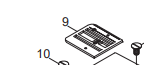 Singer M1000 #68014154 Needle Plate