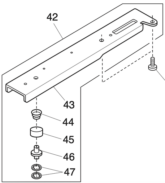 861601000 Arm sole (front cover side) (unit)