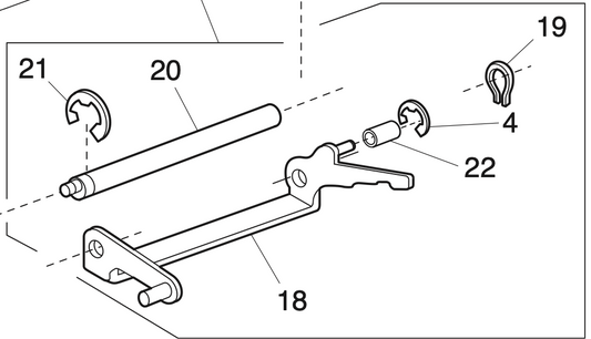 861616101 Presser foot actuator arm (unit)