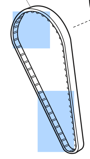 808037004 Synchro motor belt