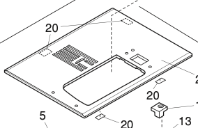 861013010 Needle plate