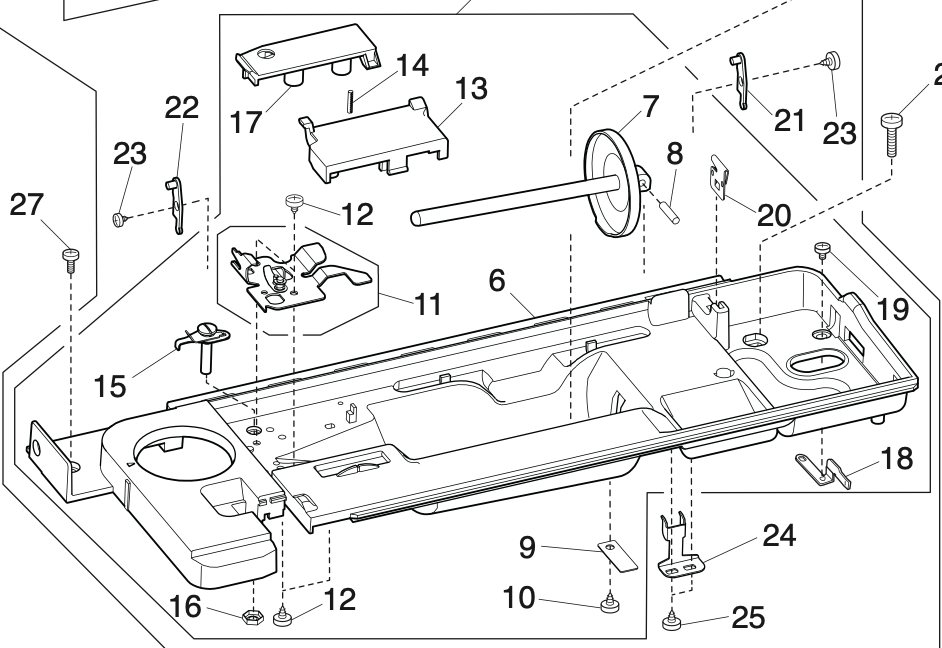 863604009 Top cover body (unit)