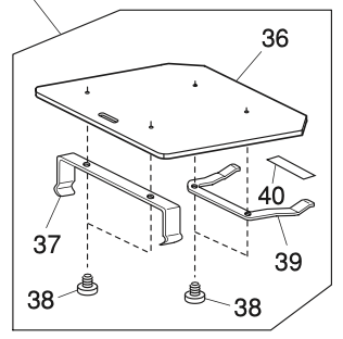 767609106 Hook cover plate (unit)