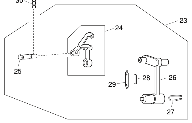 767682000 :	Take up lever (unit)