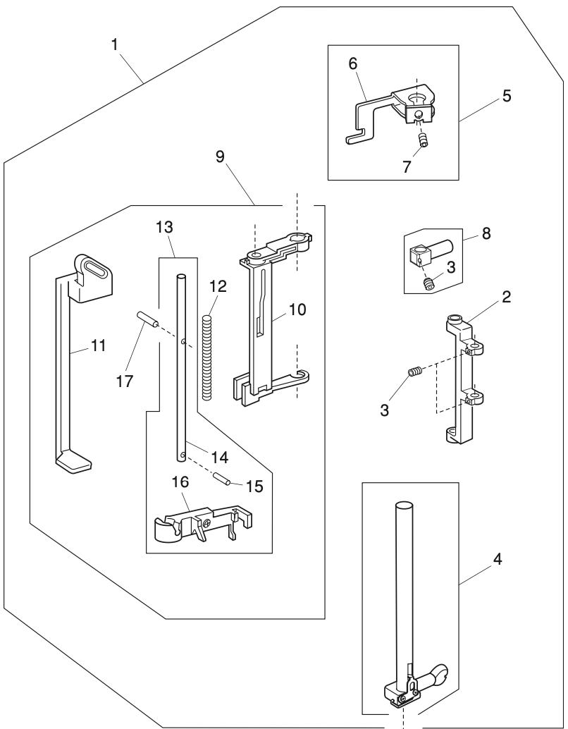 755627103 Needle Bar Supporter Unit