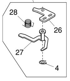 507638009 Tension release arm unit