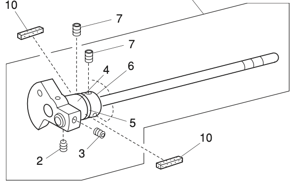 843643307 Upper shaft (unit)