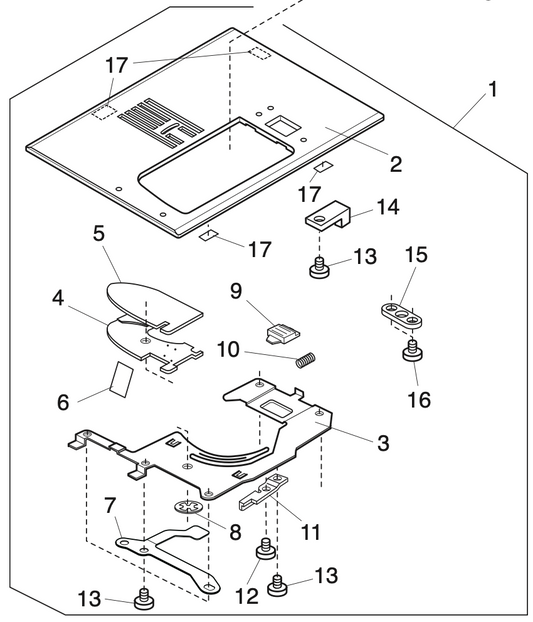 867642001 Needle plate (unit)