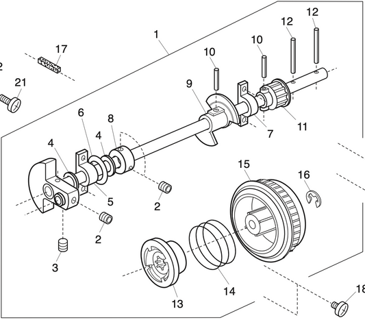 808601005 Upper shaft (unit)