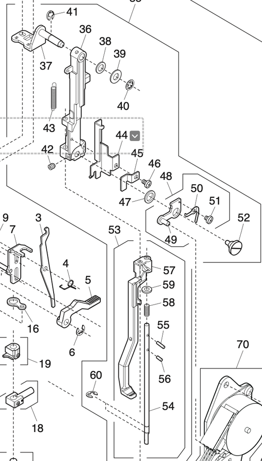 808606206 Buttonhole sensor (unit)