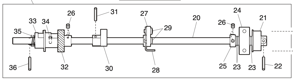 809602009 Lower shaft (unit)