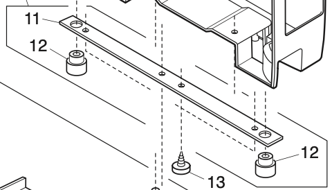 809661006 Arm leg rear (unit)