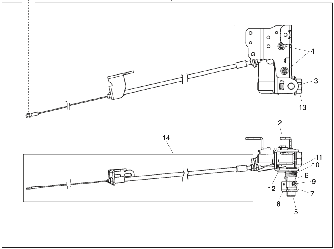 809643208 Knee lift shaft (unit)