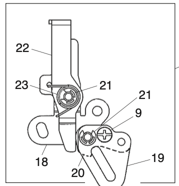 809644003 Thread tension release link (unit)