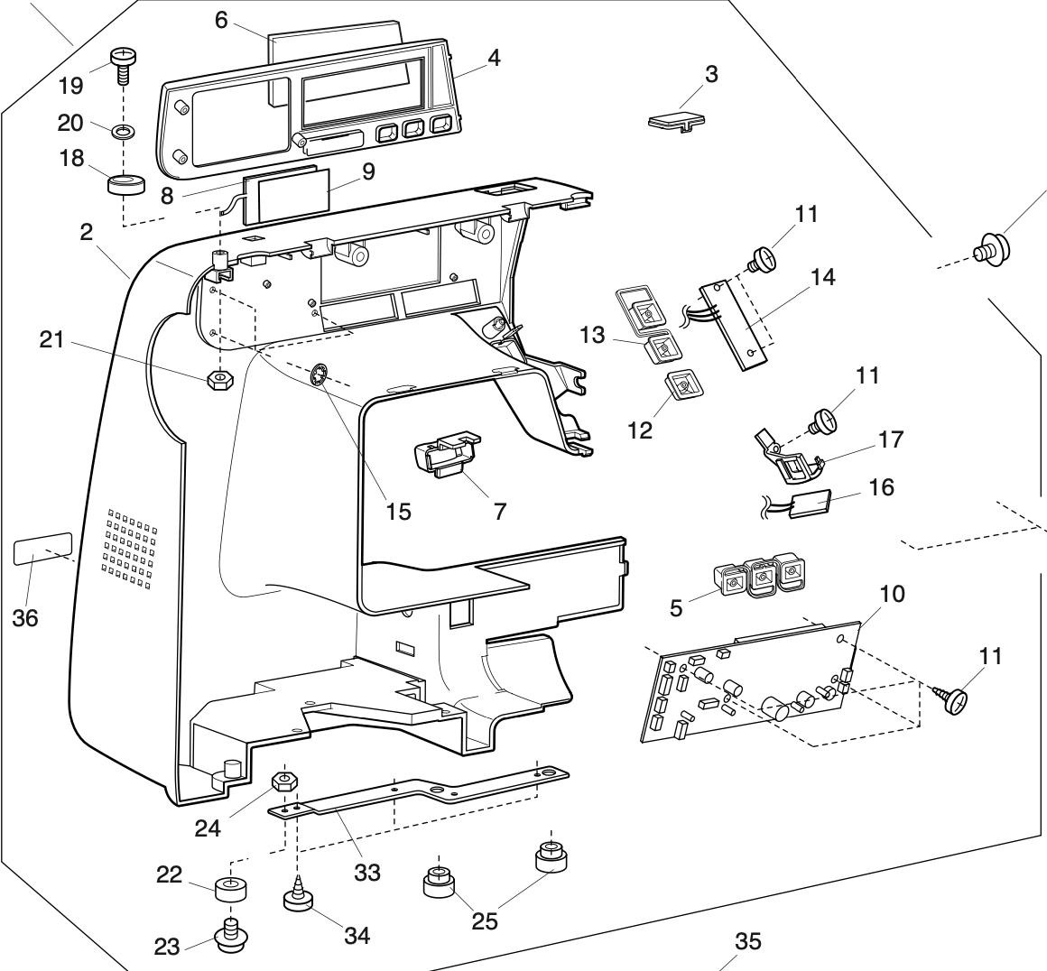 809605105 Front cover (unit)