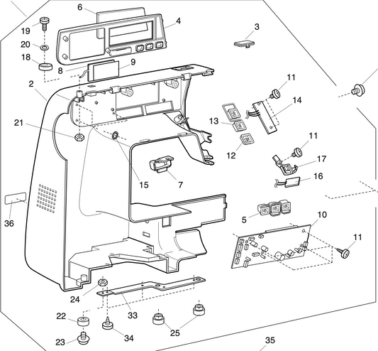 809605105 Front cover (unit)