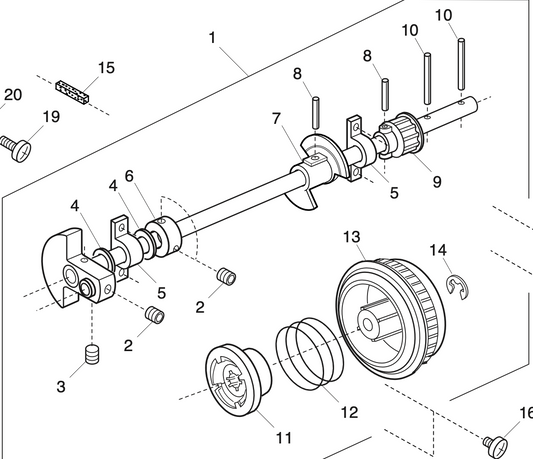 808601005 Upper shaft (unit)