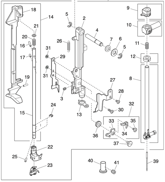 863673009 Needle bar supporter (unit)