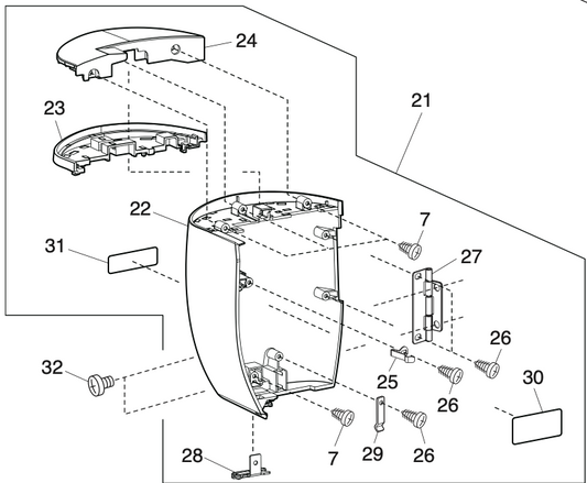 863671007 Face plate (unit)