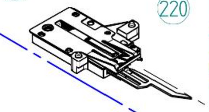 BERNINA B735 AUTO CUTTER ASSEMBLY 5MM #1053097101