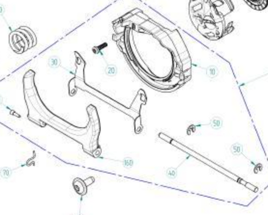 HOOK RACE COVER ASSM. NEW STYLE  #0353297200