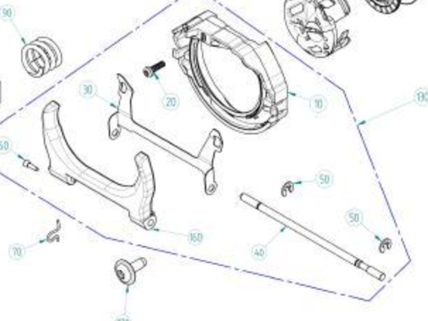 HOOK RACE COVER ASSM. NEW STYLE #0353297200