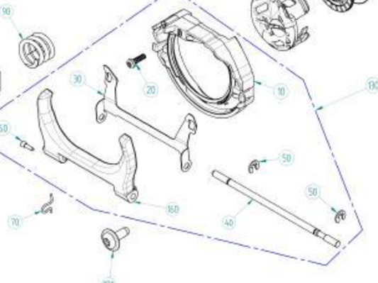 HOOK RACE COVER ASSM. NEW STYLE #0353297200