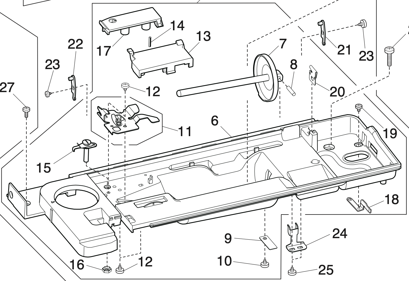 863604009 Top cover Body (unit)