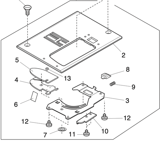 809616006 Needle plate (unit)