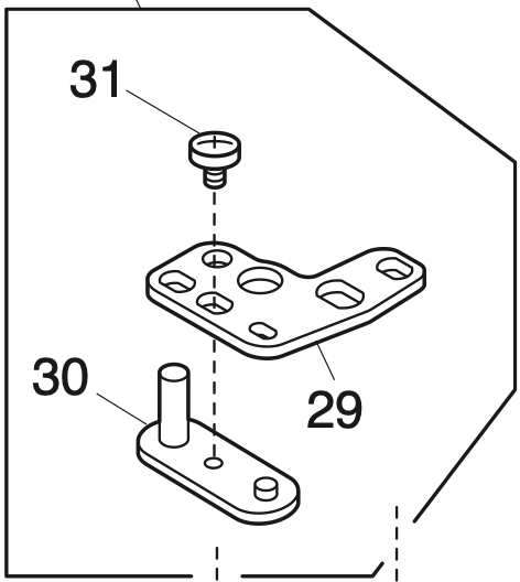 858643004 Needle Plate Supporter (unit)