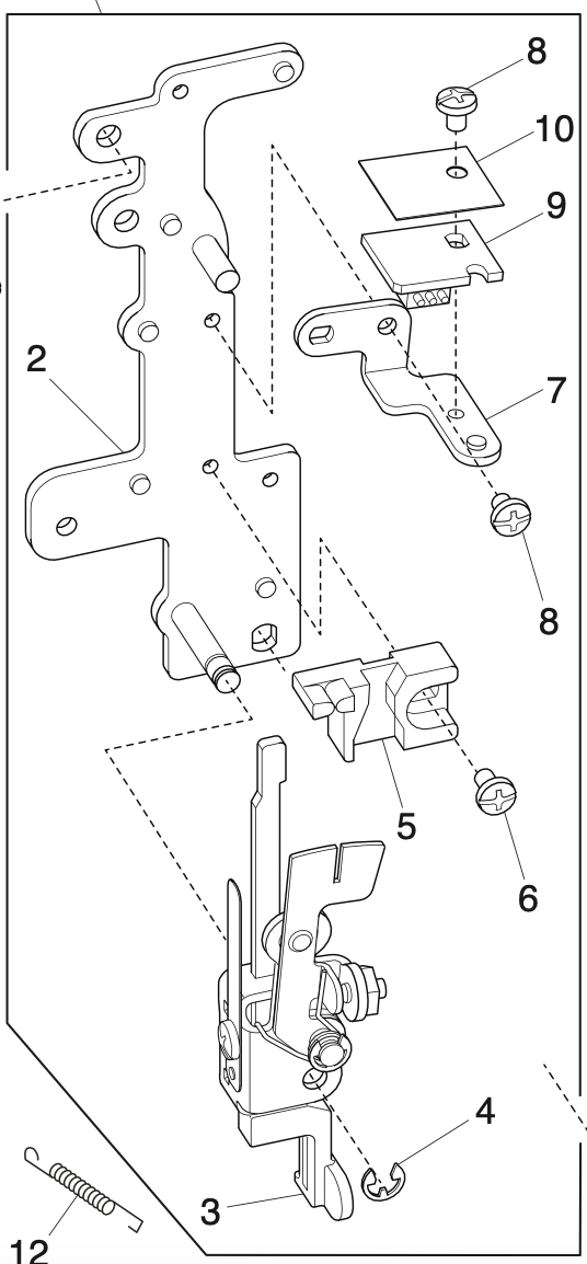 863606104 Front bracket (unit)