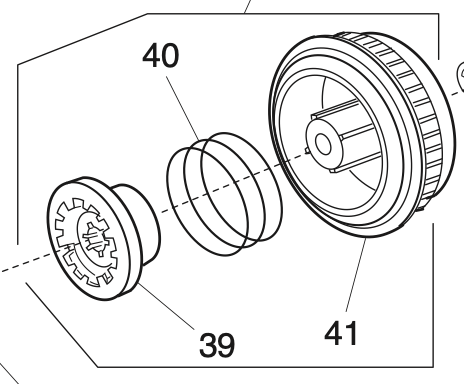 858647008 Belt wheel (unit)