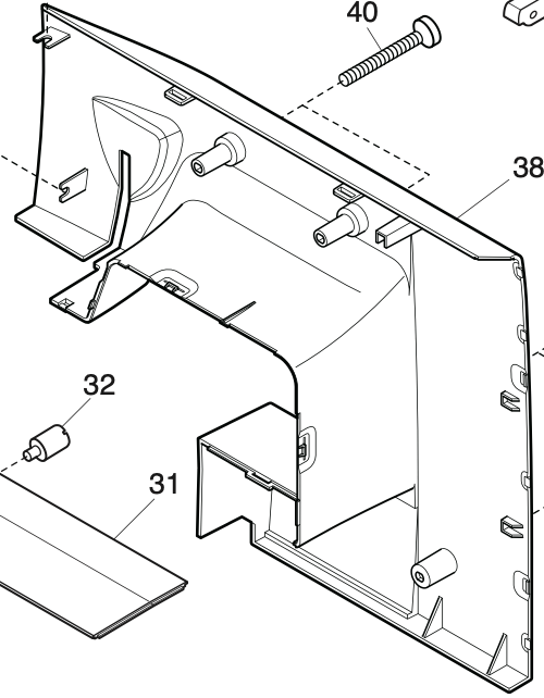 863002B01 Rear cover