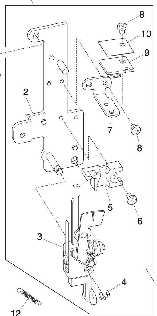 863628009 Front bracket (unit