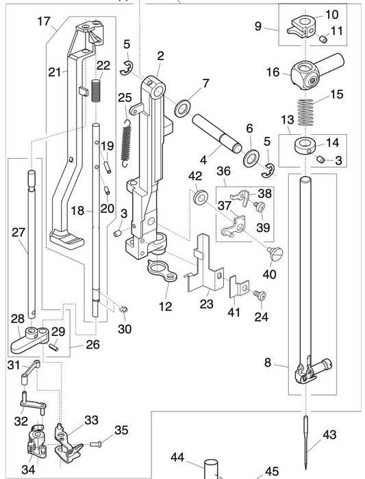 863629000 Needle bar supporter (unit)