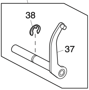 858644108 Upper feed adjusting arm (2) (unit)