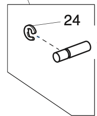 650626001 Take-up lever pin (unit)