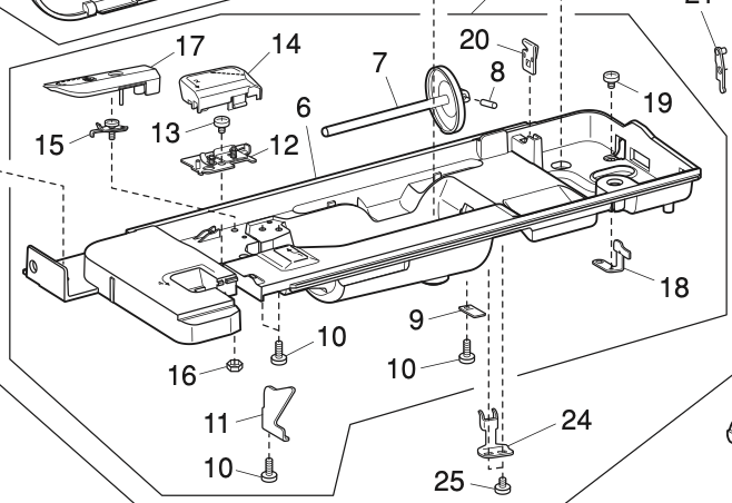 863642009 Top cover body (unit)