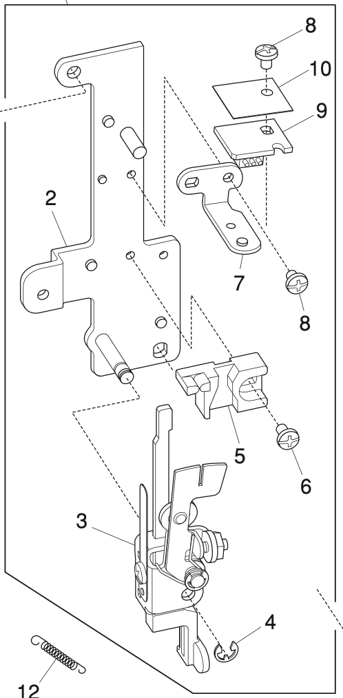 863628009 Front bracket (unit)