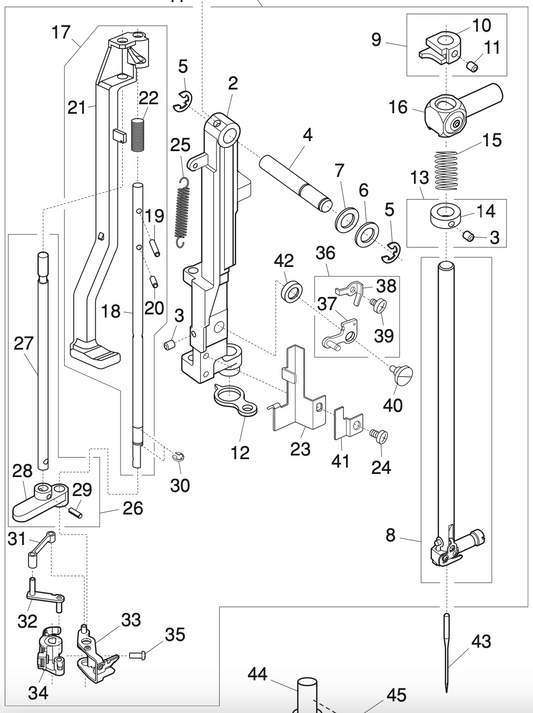 863629000 Needle bar supporter (unit)