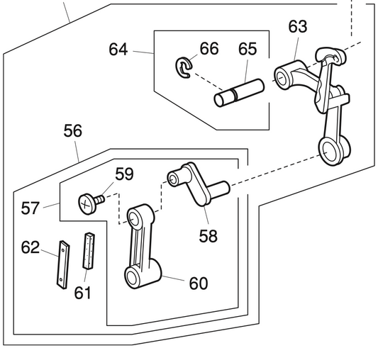 865618002 Thread take-up lever (whole unit)
