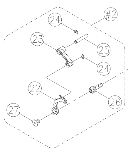 68020599 Thread take-up lever CPL #2