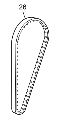 Syncro belt B107XXL #68011799