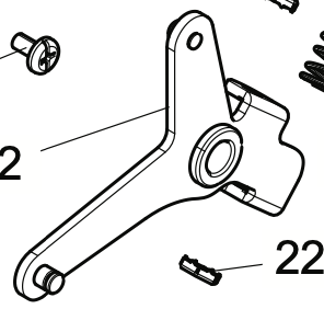 68023246 Feed Adjust Crank CPL