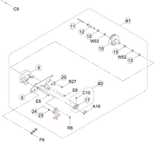 68017008 Rotary Hook Holder CPL