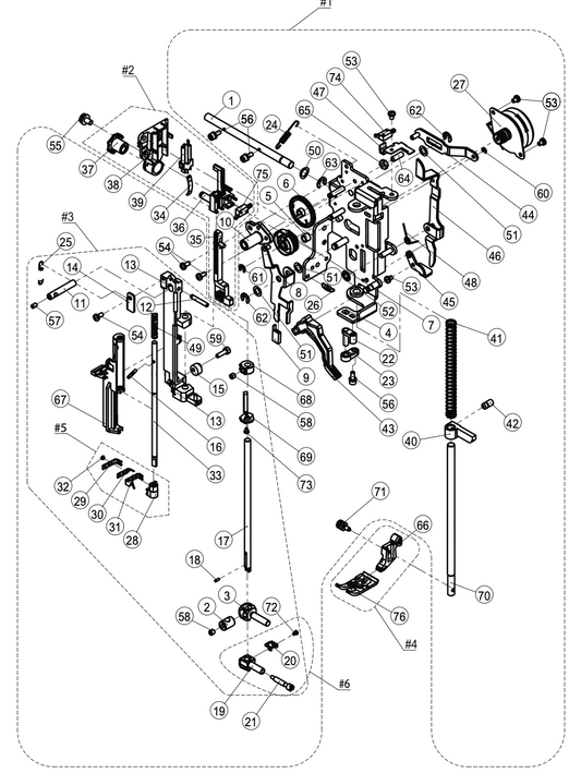 68029715 Sewing Head Assy