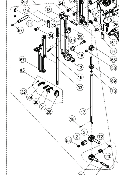 68025196 Singer SE9180 Needle Rod Assy