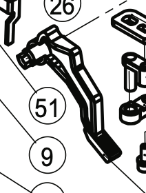 68025154 Pressure Foot Lifter